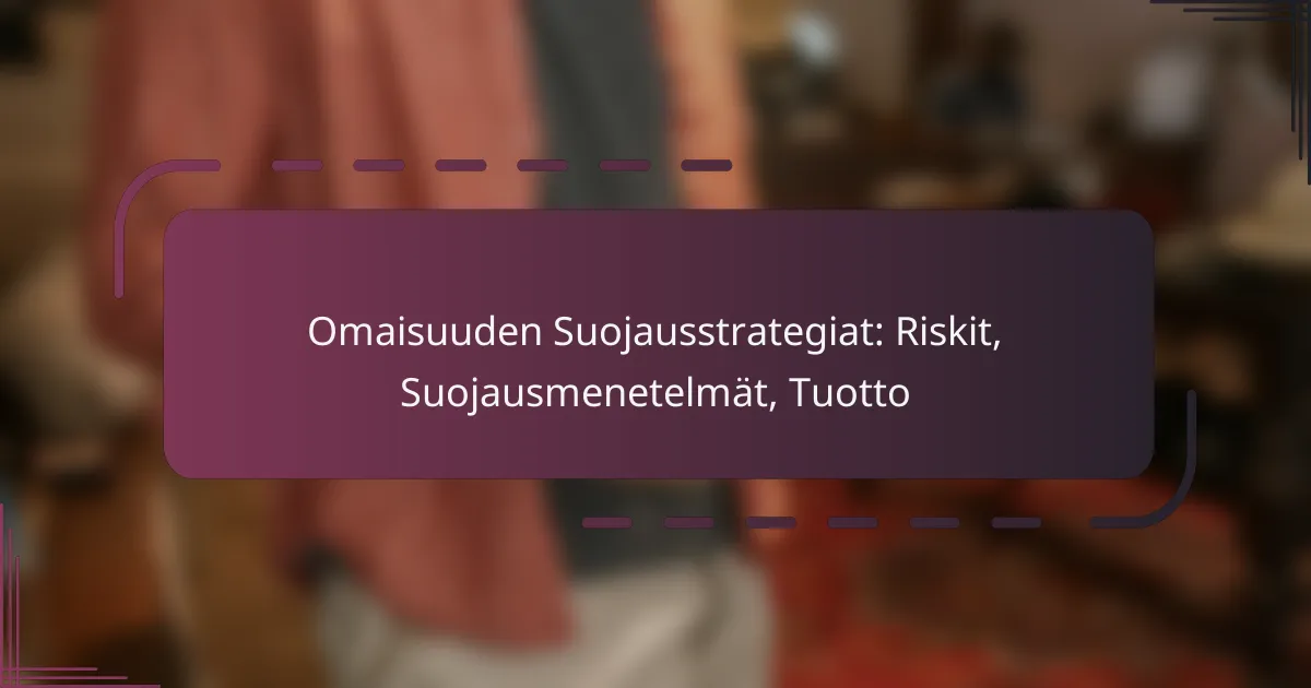 Omaisuuden Suojausstrategiat: Riskit, Suojausmenetelmät, Tuotto